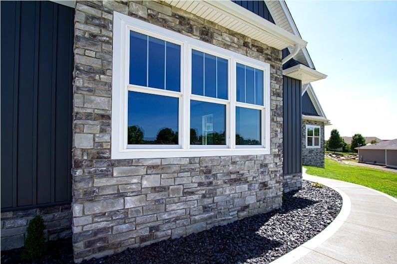 stone cobble siding