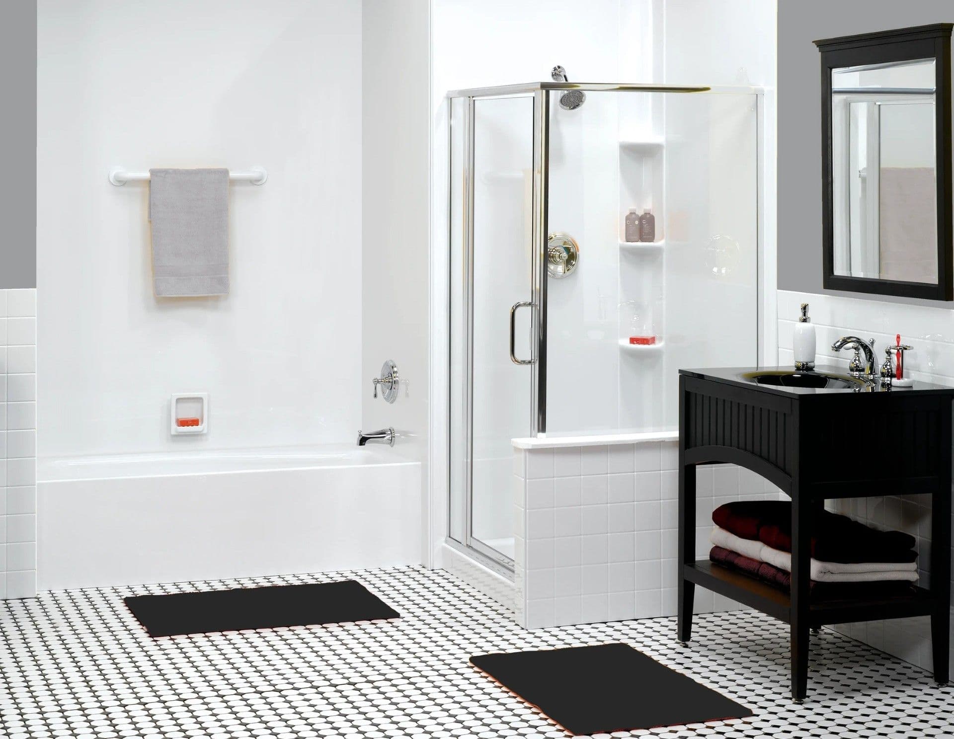 Bathroom remodel tub and shower