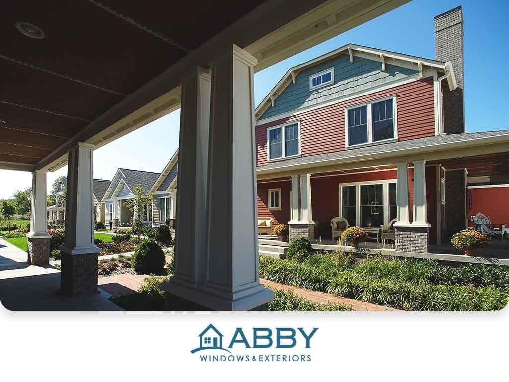 brick awning house