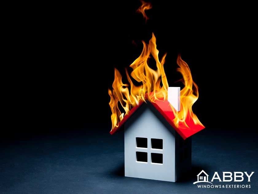 house on fire