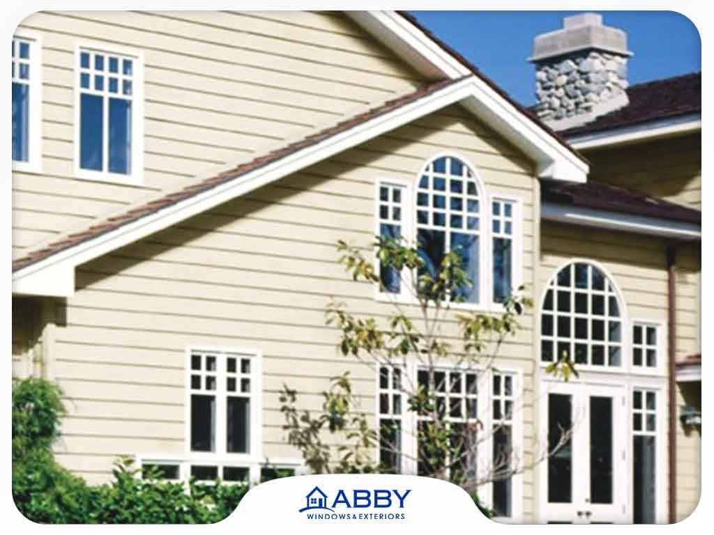 cream white siding